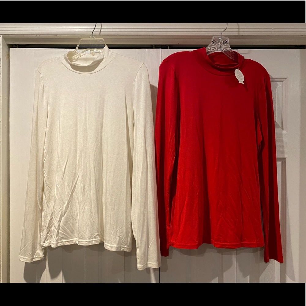 2 aerie offline turtle neck long sleeve shirts